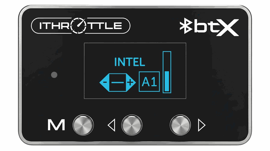 Intel Mode display for intelligent adaptive throttle response