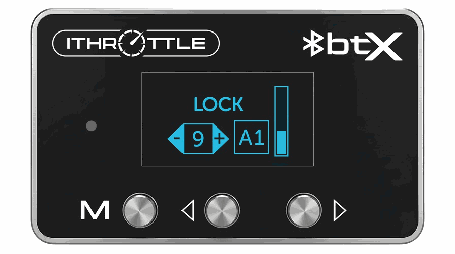 Lock Mode display for vehicle security and controlled throttle response