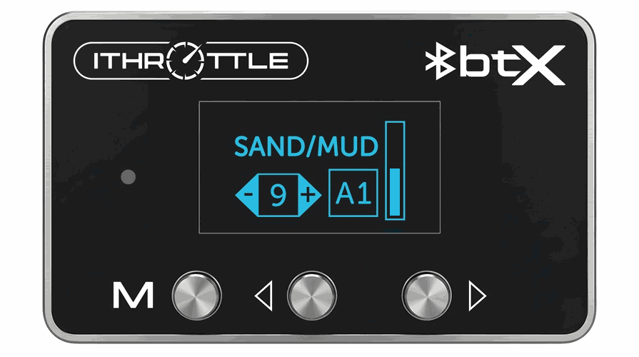 Sand Mud Mode display optimised for off-road traction and soft terrain