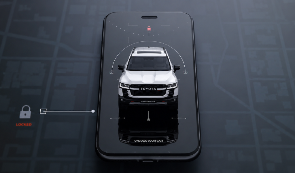 SmartLock™ throttle controller pedal immobiliser showing automatic vehicle lock and unlock security by iThrottle Australia.