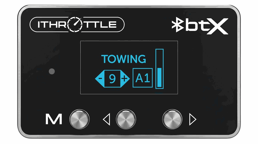 Towing Mode display for smoother towing, hill climbs and loaded touring